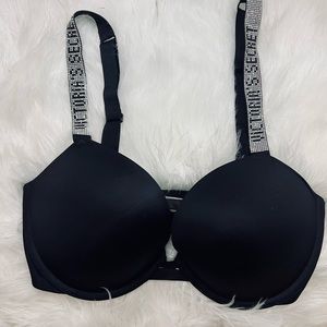 Victoria’s Secret Shine strap black Push-up Bra